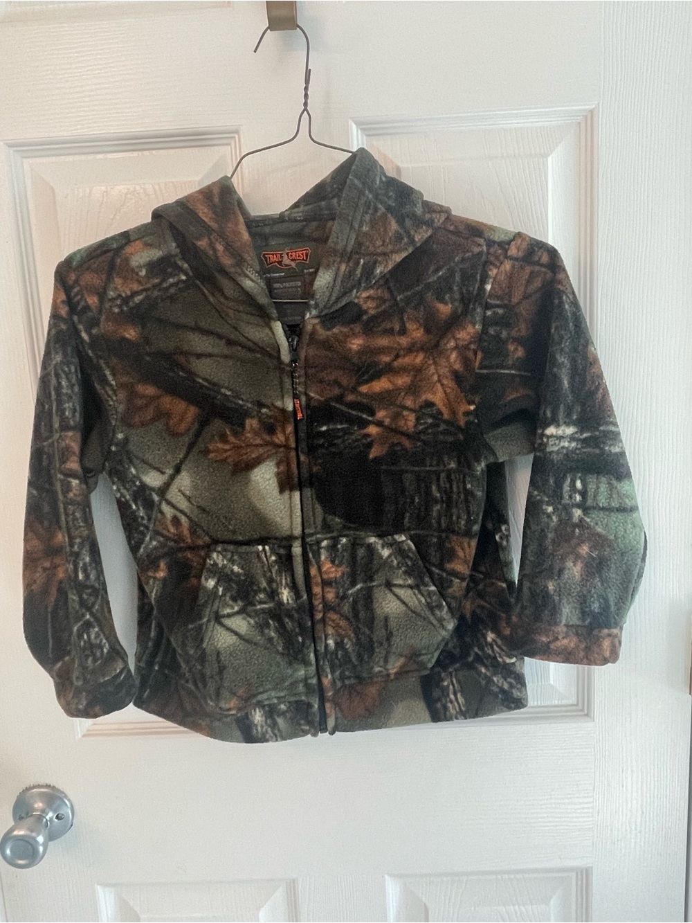 Trail Crest Kids' Camo Zip-Up Hoodie - Green/Brown